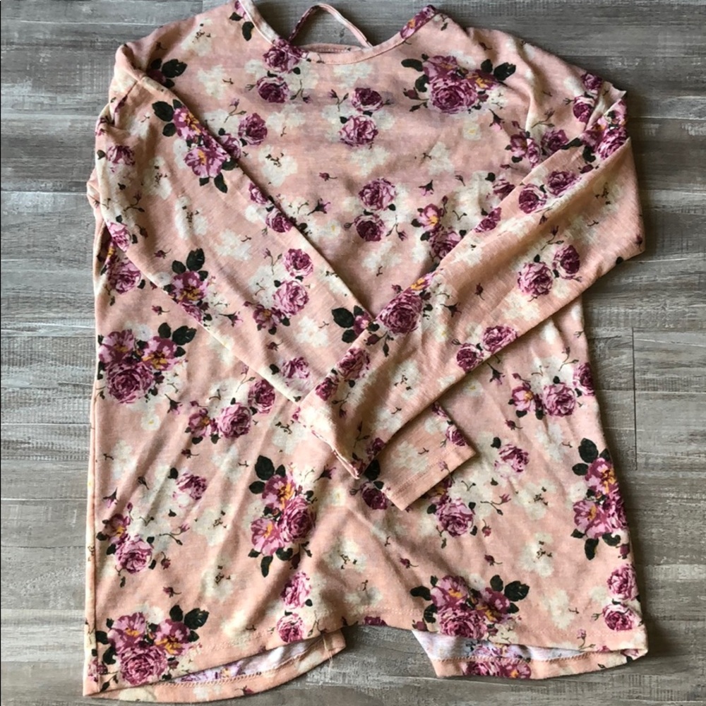 Long sleeve floral blouse
